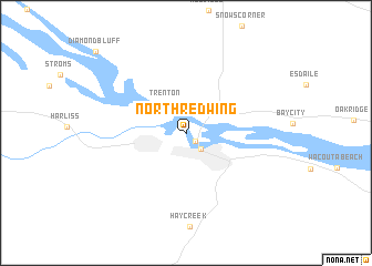 map of North Red Wing