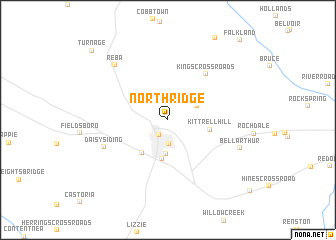 map of North Ridge