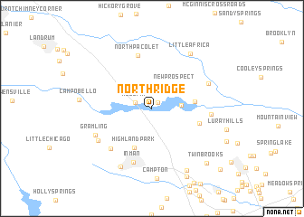 map of North Ridge