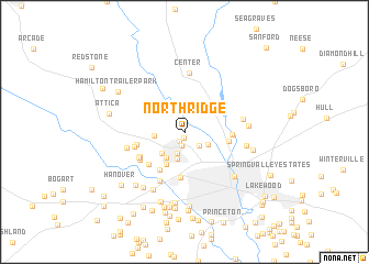 map of Northridge