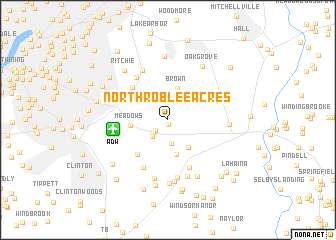 map of North Roblee Acres