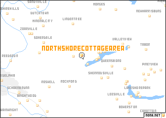 map of North Shore Cottage Area