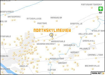 map of North Skyline View