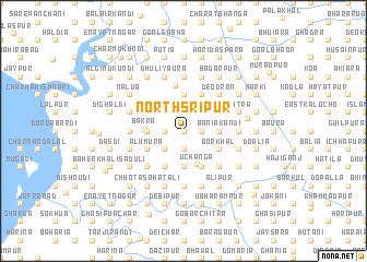 map of North Srīpur