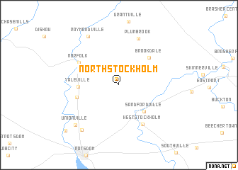 map of North Stockholm