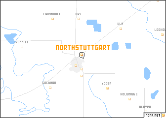 map of North Stuttgart