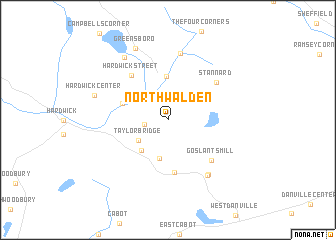 map of North Walden