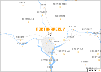 map of North Waverly