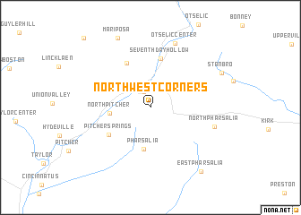 map of Northwest Corners