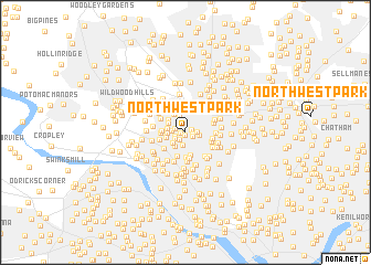 map of Northwest Park