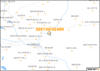 map of North Windham