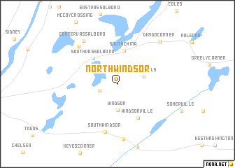 map of North Windsor