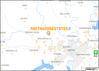 map of Northwood Estates