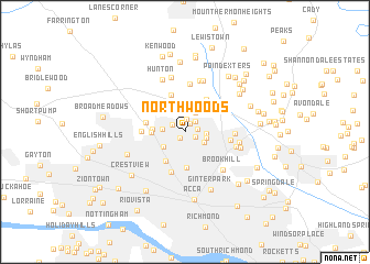 map of Northwoods