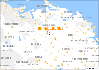 map of Norwell Homes