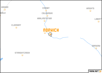 map of Norwich