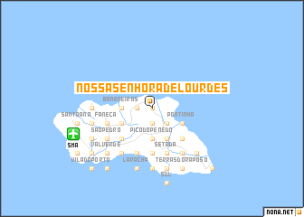 map of Nossa Senhora de Lourdes