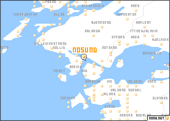 map of Nösund