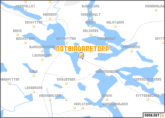 map of Notbindaretorp