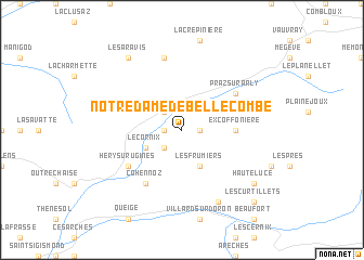 map of Notre-Dame-de-Bellecombe