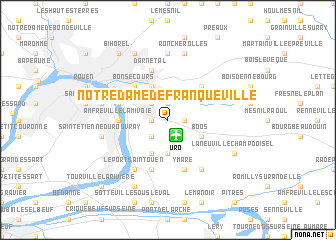 map of Notre-Dame-de-Franqueville
