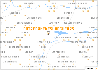 map of Notre-Dame-des-Langueurs