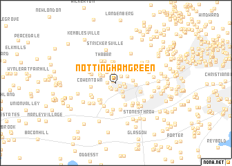 map of Nottingham Green