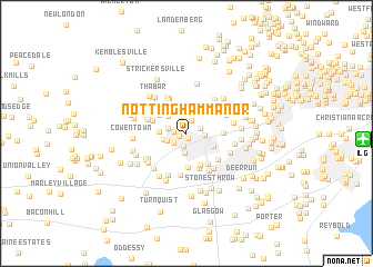 map of Nottingham Manor