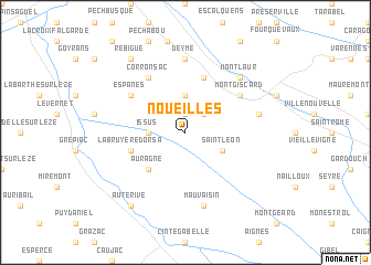 map of Noueilles