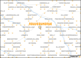 map of Nouveau Monde