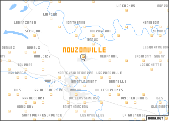 map of Nouzonville