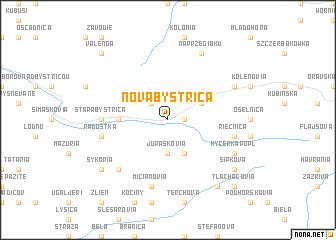 map of Nová Bystrica