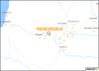 map of Nova Canjala