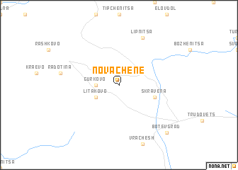 map of Novachene
