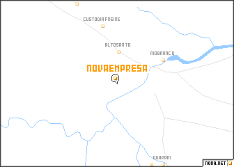 map of Nova Emprêsa