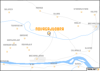 map of Nova Gajdobra