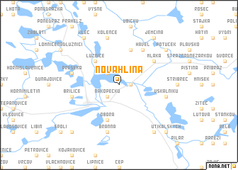 map of Nová Hlína