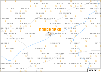 map of Nová Horka