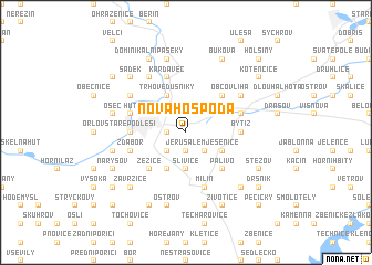 map of Nová Hospoda
