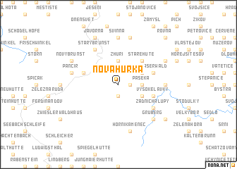 map of Nová Hŭrka