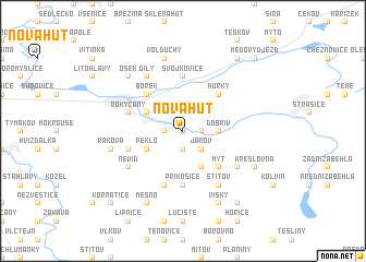 map of Nová Huť