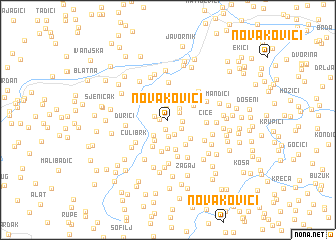 map of Novakovići