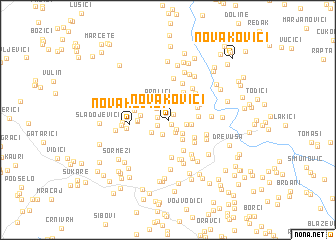 map of Novakovići