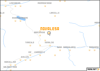 map of Novalesa
