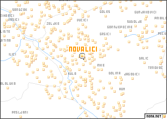 map of Novalići