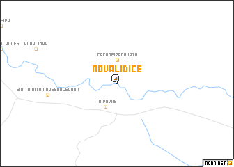 map of Nova Lídice