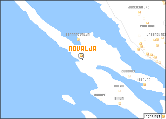 map of Novalja