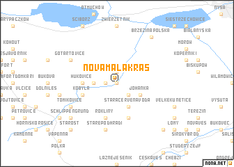 map of Nová Malá Kraš