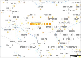 map of Nova Oselica