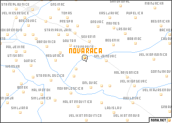 map of Nova Rača